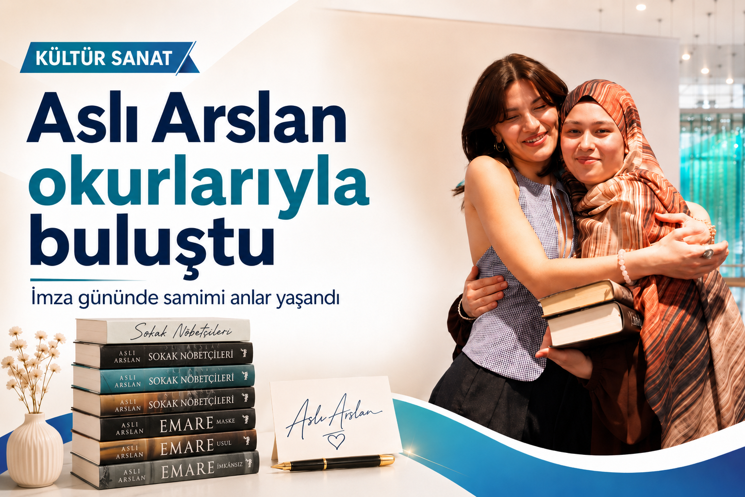 Yazar Aslı Arslan’ın imza gününe yoğun ilgi
